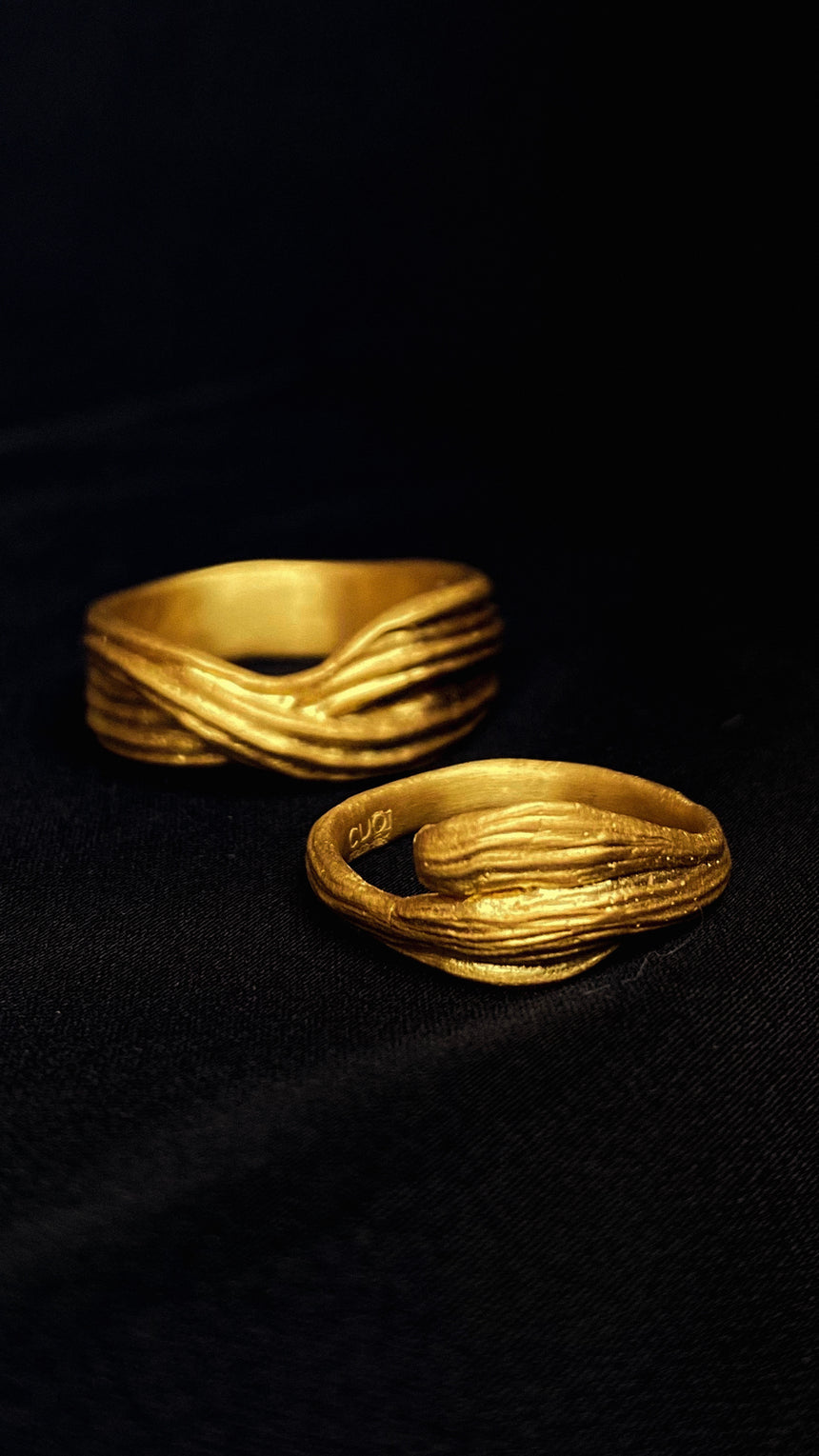 Kén Vĩnh Gold Ring - Thick Version