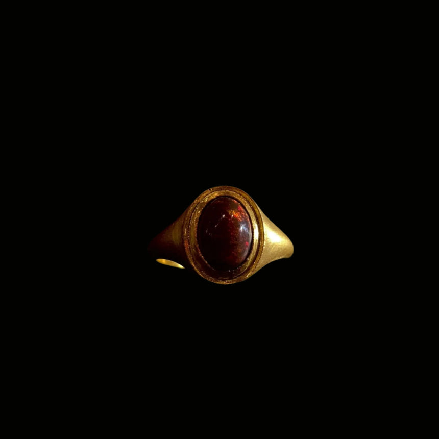 Cabochon Oval Signet Ring
