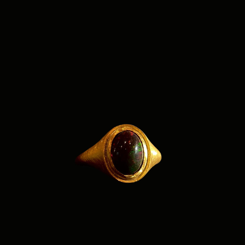 Cabochon Oval Signet Ring