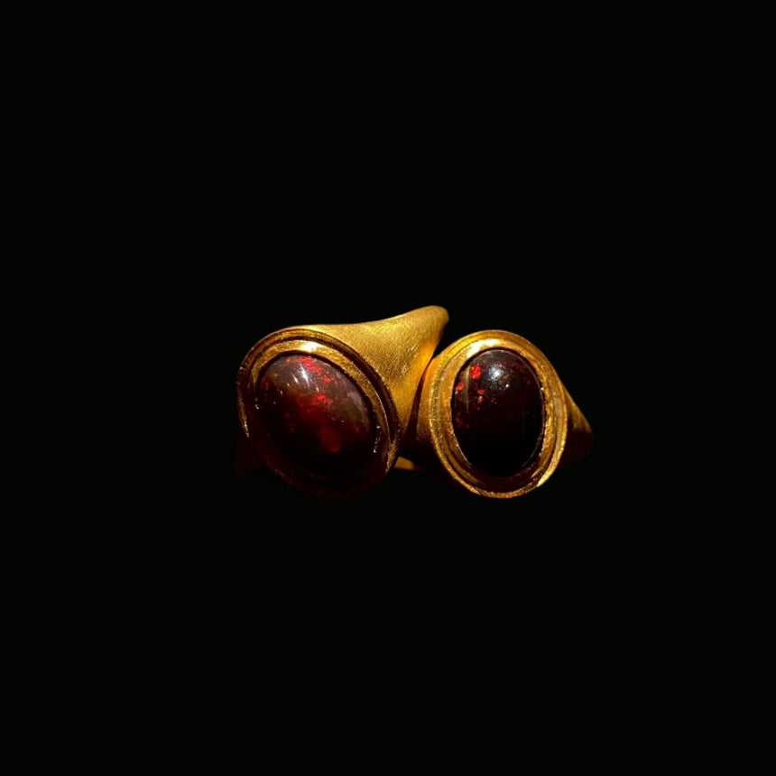 Cabochon Oval Signet Ring