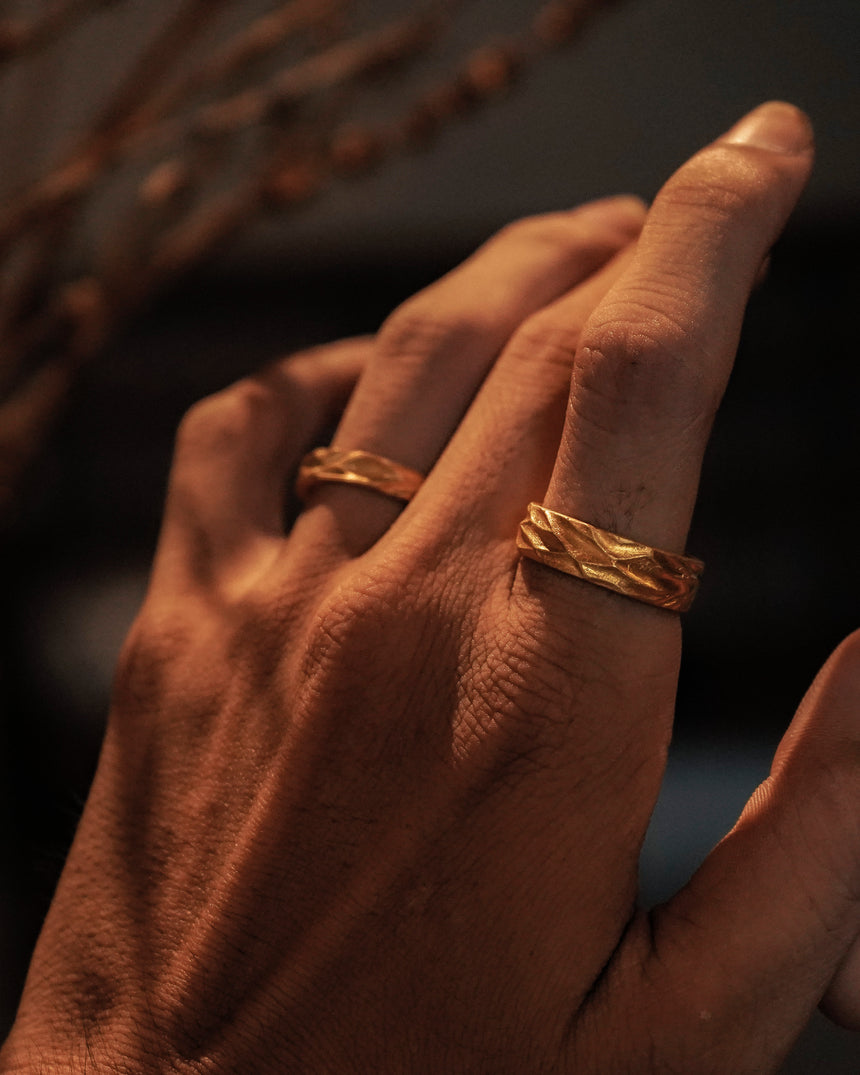 Mộc Diệp Uyển Ring | Thick Band Version