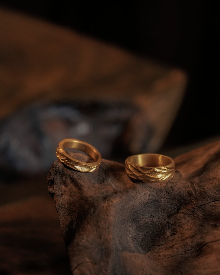 Mộc Diệp Uyển Ring | Thick Band Version