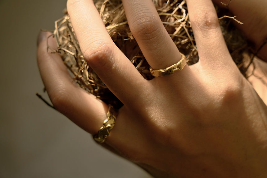 Mộc Nhũ Ring - Thick Band Verson