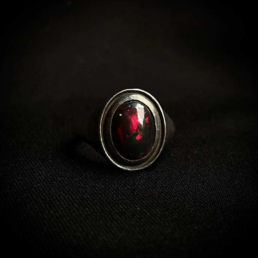 Cabochon Oval Signet Ring