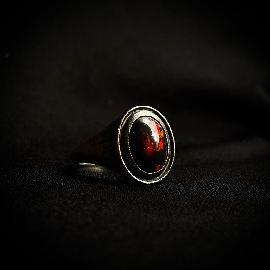 Cabochon Oval Signet Ring