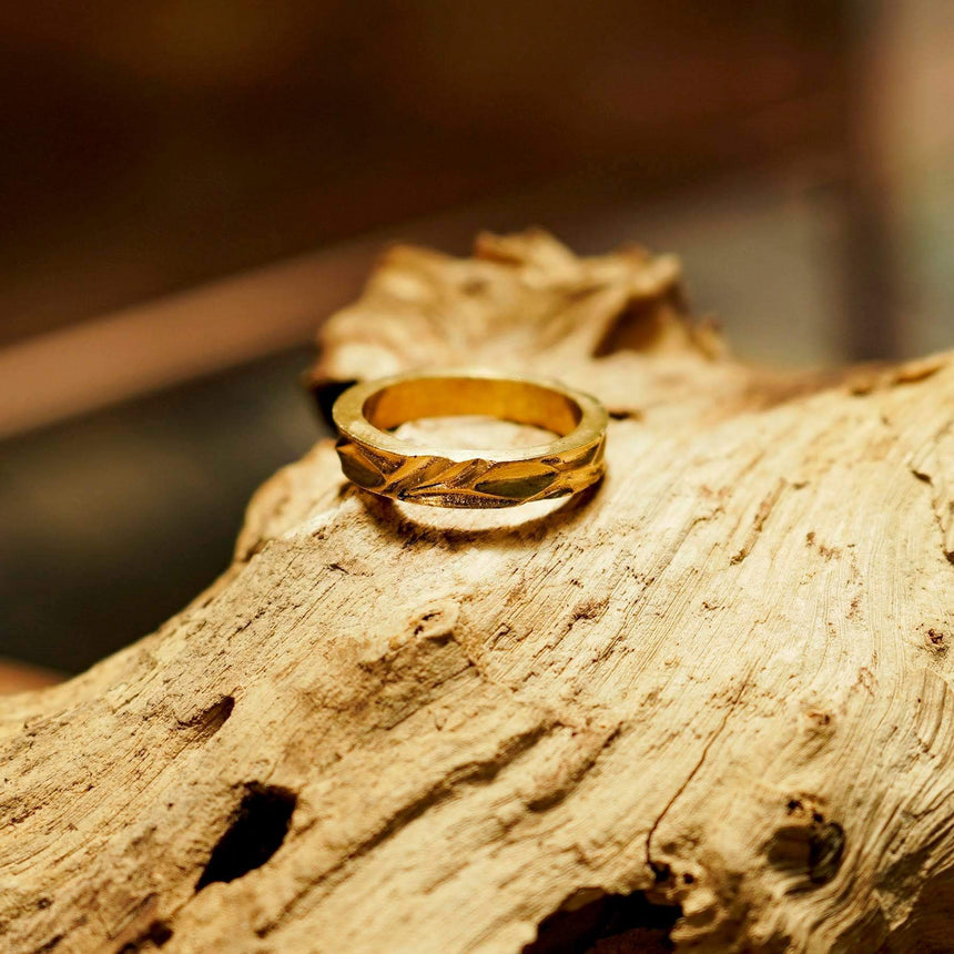 Mộc Diệp Uyển Ring | Thick Band Version
