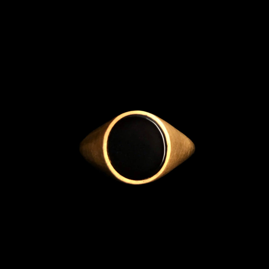 Obisidian Signet Ring