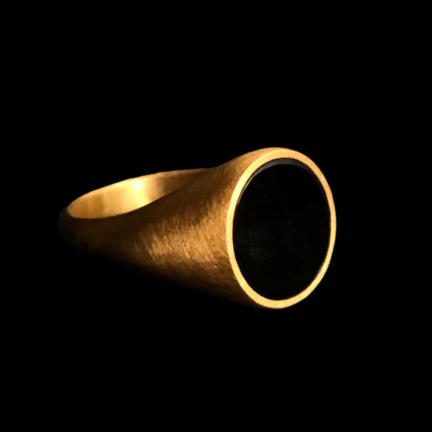 Obisidian Signet Ring