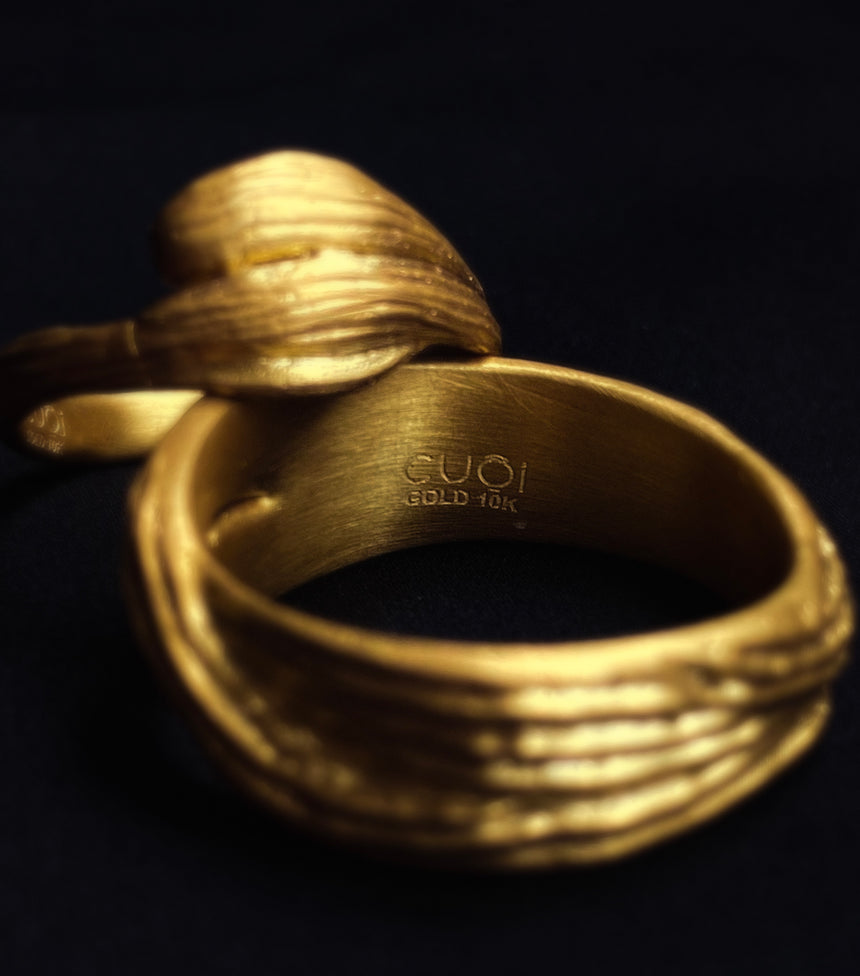 Kén Vĩnh Gold Ring - Thick Version