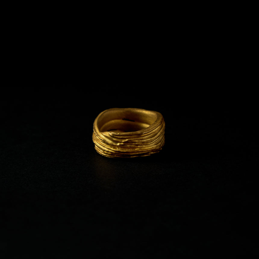 Kén Vĩnh Gold Ring - Thick Version