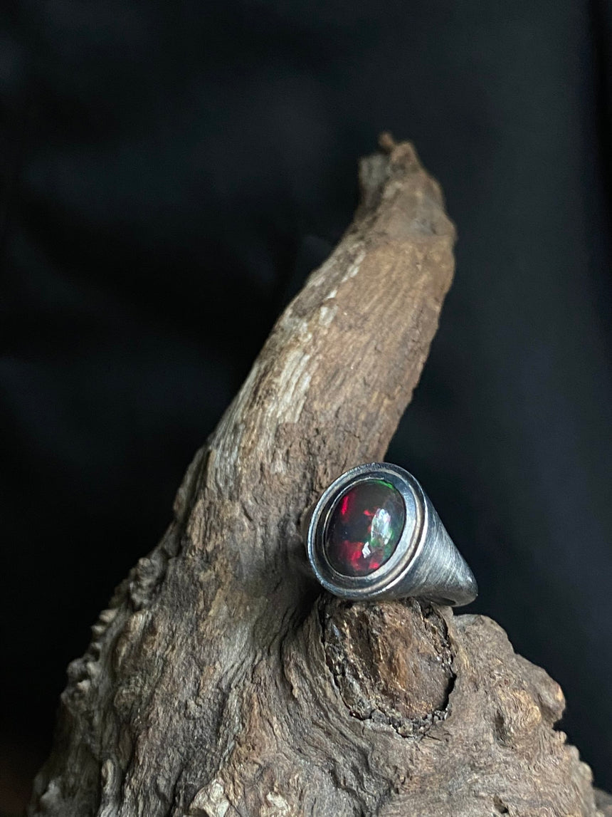 Cabochon Oval Signet Ring