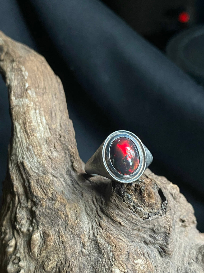Cabochon Oval Signet Ring